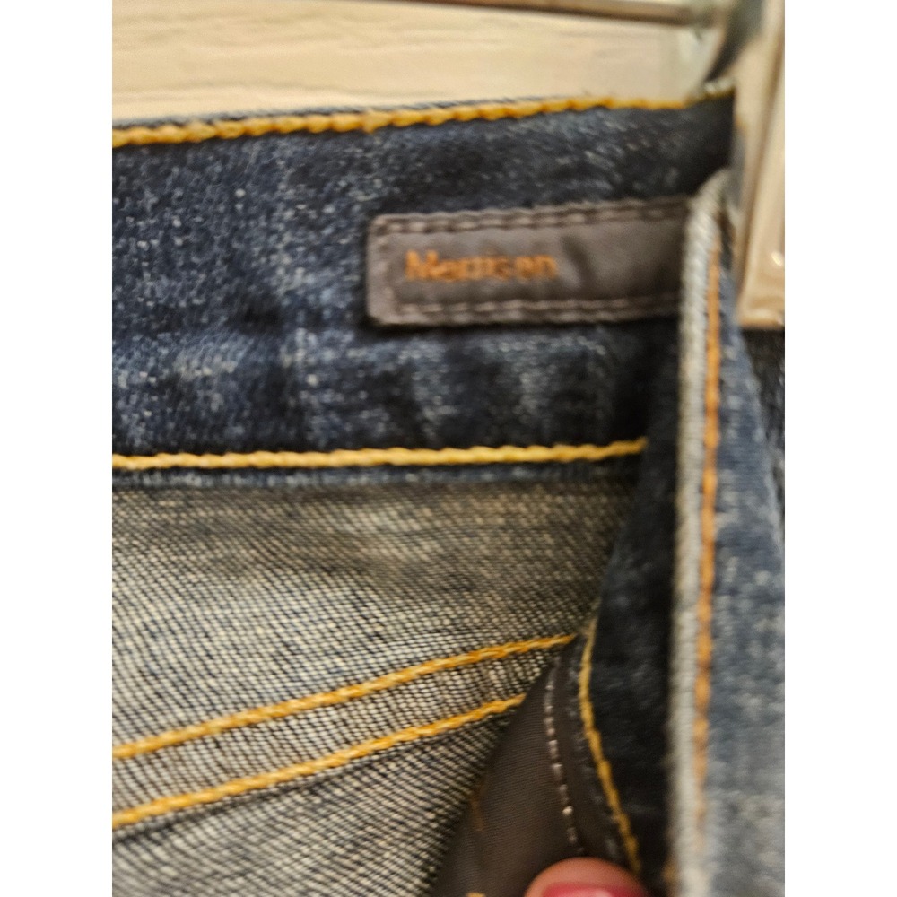 Citizens of Humanity Morrison Distressed Flare Jeans Medium Wash Blue Denim